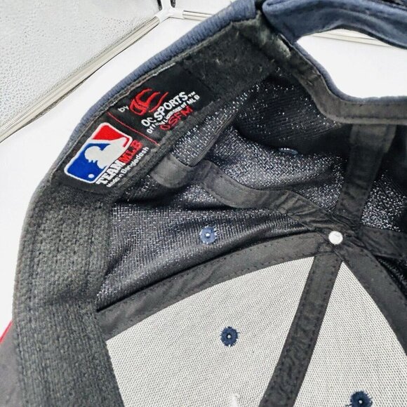 Atlanta Braves OC Sports Team MLB Adjustable Hat Cap Adult One-Size Navy - Picture 9 of 9